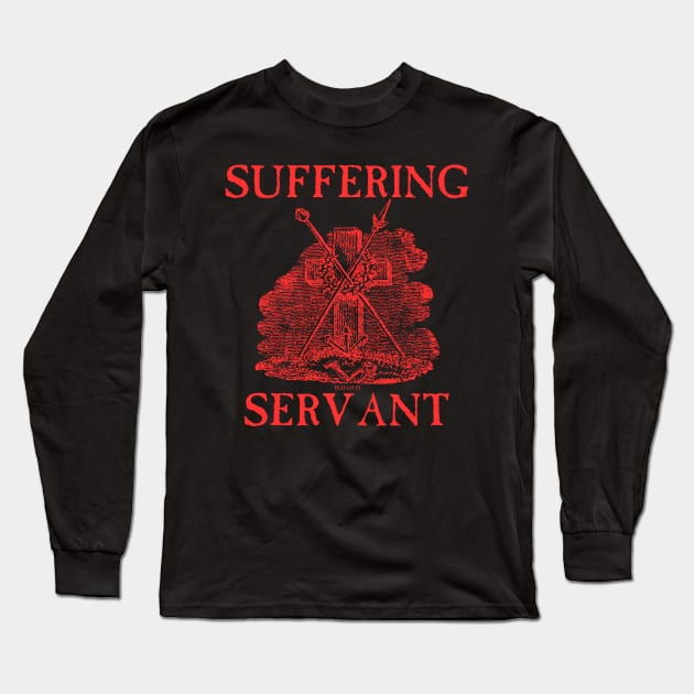Suffering Servant Cross Metal Hardcore Punk Long Sleeve T-Shirt by thecamphillips